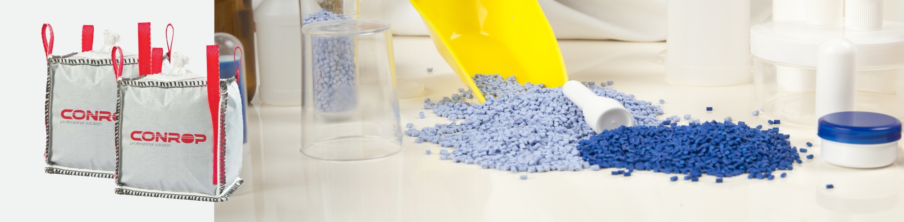 In the chemical industry, bags from a series of clean production are used with a requirement for quality and cleanliness. Bags made of cut fabric supplemented with PE foil are common. Bags with construction, antistatic and conductive or UN bags